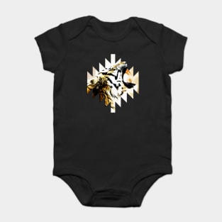 Growling  Amur Tiger Baby Bodysuit